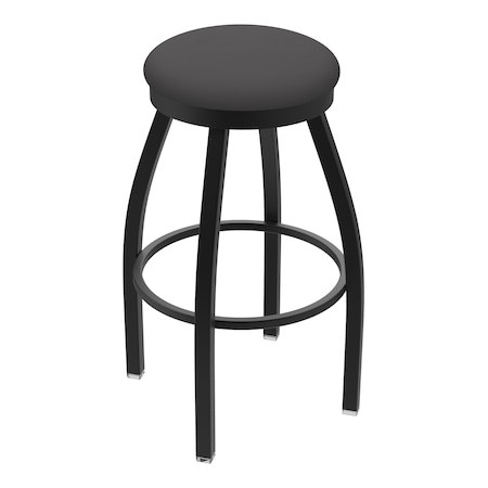 Holland Bar Stool Co 25" Swivel Counter Stool, Black Wrinkle, Canter Storm Seat 80225BW004